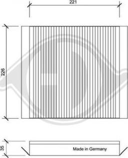 Diederichs DCI0076 - Filtre, air de l'habitacle cwaw.fr