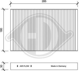 Diederichs DCI0195 - Filtre, air de l'habitacle cwaw.fr