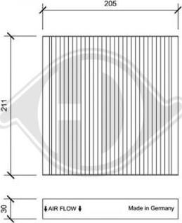 Diederichs DCI0198 - Filtre, air de l'habitacle cwaw.fr