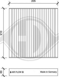 Diederichs DCI0197 - Filtre, air de l'habitacle cwaw.fr