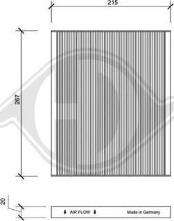 Diederichs DCI0149 - Filtre, air de l'habitacle cwaw.fr