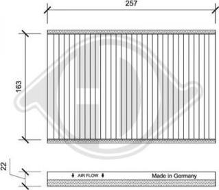 Diederichs DCI0145 - Filtre, air de l'habitacle cwaw.fr