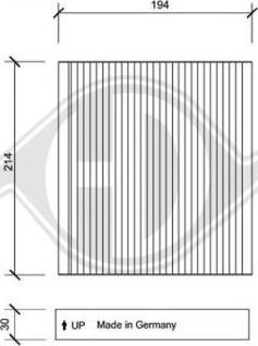 Diederichs DCI0143 - Filtre, air de l'habitacle cwaw.fr