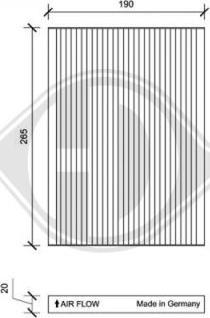 Diederichs DCI0153 - Filtre, air de l'habitacle cwaw.fr