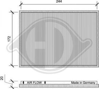 Diederichs DCI0161 - Filtre, air de l'habitacle cwaw.fr