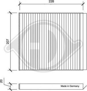 Diederichs DCI0167 - Filtre, air de l'habitacle cwaw.fr