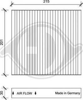 Diederichs DCI0109 - Filtre, air de l'habitacle cwaw.fr