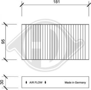 Diederichs DCI0105 - Filtre, air de l'habitacle cwaw.fr