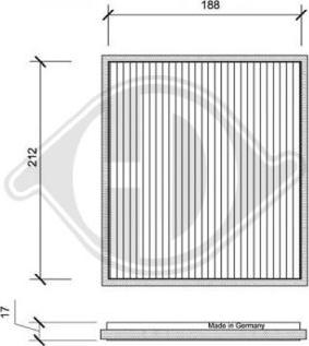 Diederichs DCI0100 - Filtre, air de l'habitacle cwaw.fr