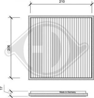 Diederichs DCI0101 - Filtre, air de l'habitacle cwaw.fr