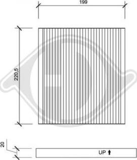 Diederichs DCI0102 - Filtre, air de l'habitacle cwaw.fr