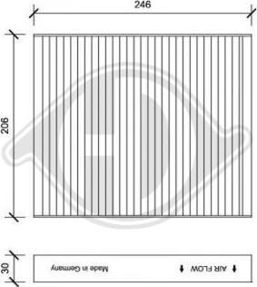 Diederichs DCI0185 - Filtre, air de l'habitacle cwaw.fr