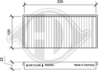 Diederichs DCI0186S - Filtre, air de l'habitacle cwaw.fr