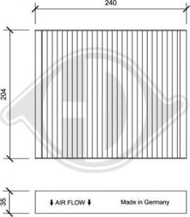 Diederichs DCI0187 - Filtre, air de l'habitacle cwaw.fr