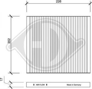 Diederichs DCI0134 - Filtre, air de l'habitacle cwaw.fr