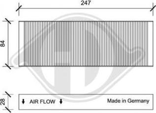 Diederichs DCI0130 - Filtre, air de l'habitacle cwaw.fr