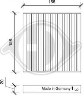 Diederichs DCI0173 - Filtre, air de l'habitacle cwaw.fr