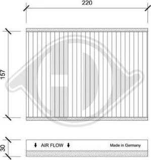 Diederichs DCI0245 - Filtre, air de l'habitacle cwaw.fr