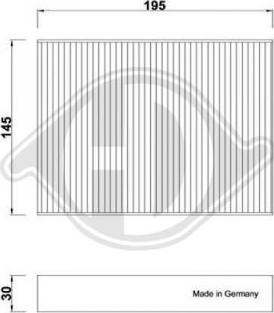 Diederichs DCI0258 - Filtre, air de l'habitacle cwaw.fr