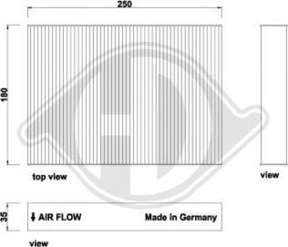 Diederichs DCI0263 - Filtre, air de l'habitacle cwaw.fr