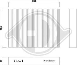 Diederichs DCI0267 - Filtre, air de l'habitacle cwaw.fr