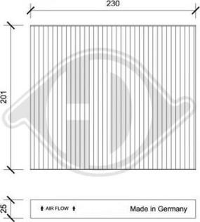 Diederichs DCI0205 - Filtre, air de l'habitacle cwaw.fr