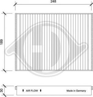 Diederichs DCI0228 - Filtre, air de l'habitacle cwaw.fr