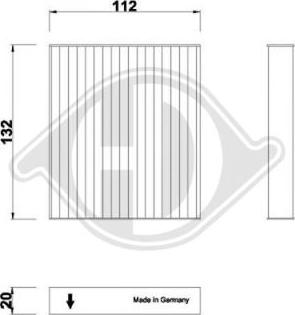 Diederichs DCI0277 - Filtre, air de l'habitacle cwaw.fr