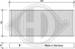 Diederichs DCI1095 - Filtre, air de l'habitacle cwaw.fr