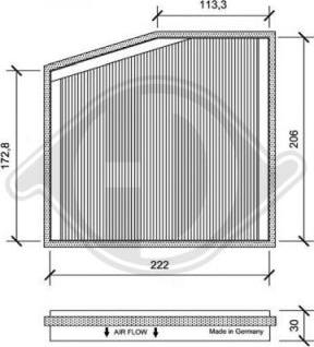 Diederichs DCI1091-1 - Filtre, air de l'habitacle cwaw.fr