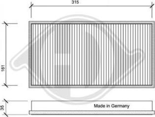 Diederichs DCI1049 - Filtre, air de l'habitacle cwaw.fr