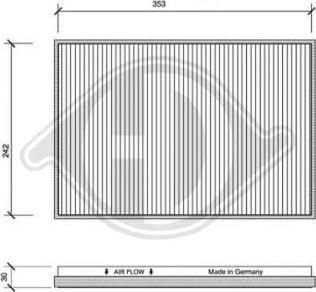 Diederichs DCI1046 - Filtre, air de l'habitacle cwaw.fr