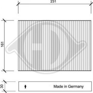 Diederichs DCI1043 - Filtre, air de l'habitacle cwaw.fr