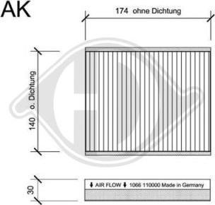 Diederichs DCI1066S - Filtre, air de l'habitacle cwaw.fr