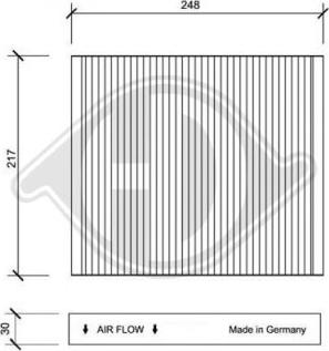 Diederichs DCI1063 - Filtre, air de l'habitacle cwaw.fr