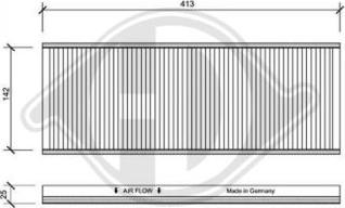 Diederichs DCI1004 - Filtre, air de l'habitacle cwaw.fr