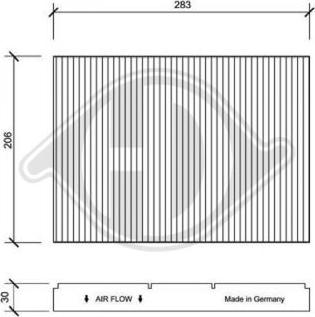 Diederichs DCI1005-1 - Filtre, air de l'habitacle cwaw.fr