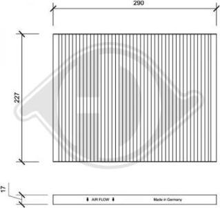 Diederichs DCI1003 - Filtre, air de l'habitacle cwaw.fr