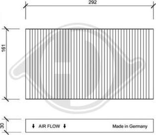 Diederichs DCI1015 - Filtre, air de l'habitacle cwaw.fr