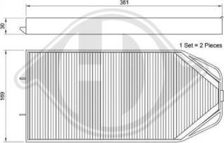 Diederichs DCI1080S - Filtre, air de l'habitacle cwaw.fr