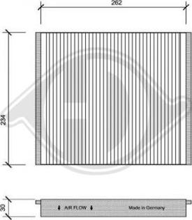 Diederichs DCI1033 - Filtre, air de l'habitacle cwaw.fr