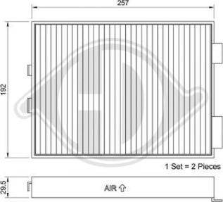 Diederichs DCI1037S - Filtre, air de l'habitacle cwaw.fr