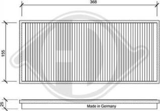 Diederichs DCI1025 - Filtre, air de l'habitacle cwaw.fr