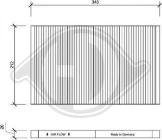 Diederichs DCI1028 - Filtre, air de l'habitacle cwaw.fr