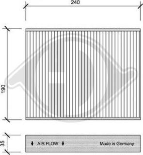 Diederichs DCI1074 - Filtre, air de l'habitacle cwaw.fr