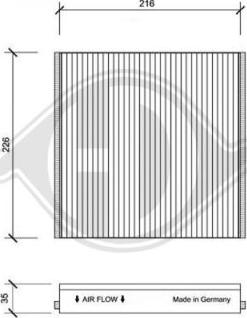 Diederichs DCI1076 - Filtre, air de l'habitacle cwaw.fr