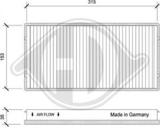 Diederichs DCI1194 - Filtre, air de l'habitacle cwaw.fr