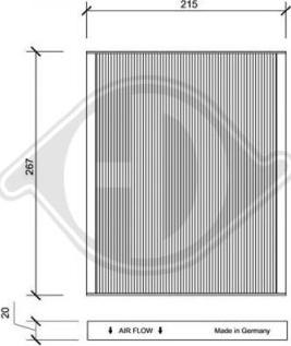 Diederichs DCI1149 - Filtre, air de l'habitacle cwaw.fr