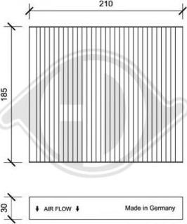 Diederichs DCI1146 - Filtre, air de l'habitacle cwaw.fr