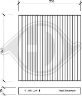 Diederichs DCI1148 - Filtre, air de l'habitacle cwaw.fr